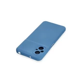 Xiaomi Poco M5 Kılıf Nano İçi Kadife Silikon - Mavi thumbnail 3