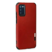 Samsung Galaxy A03s Kılıf Loop Deri Silikon - Kırmızı thumbnail 3