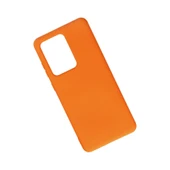 Samsung Galaxy S20 Ultra Kılıf Nano İçi Kadife Silikon - Turuncu thumbnail 2