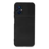 Xiaomi Poco M5 Kılıf Nano İçi Kadife Silikon - Siyah thumbnail 1