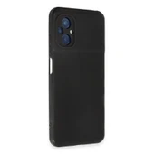 Xiaomi Poco M5 Kılıf Nano İçi Kadife Silikon - Siyah thumbnail 2