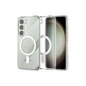 Samsung Galaxy S23 Plus Kılıf Magneticsafe Şeffaf Silikon - Şeffaf thumbnail 1