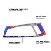 WORKPRO WP215027 300mm BI-METAL 24 TPI Ağır Hizmet Tipi Demir Testeresi thumbnail 9