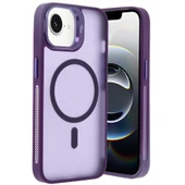 Joko İphone 16e Flet Lens Magsafe Kapak - Derin Mor thumbnail 1