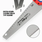 WORKPRO WP215035 350mm SK5 7 TPI Ağır Hizmet Tipi El Testeresi thumbnail 8