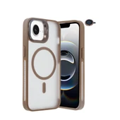 Joko İphone 16e Flet Lens Magsafe Kapak - Gold thumbnail 2