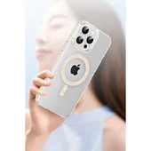 Joko Apple İphone 14 Move Taşlı Magsafe Kapak - Natural Grey thumbnail 5