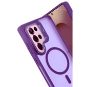 Joko Samsung Galaxy S25 Ultra Flet Lens Magsafe Kapak - Derin Mor thumbnail 2