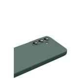 Samsung Galaxy S25 Fe Nano İçi Kadife Silikon - Koyu Yeşil thumbnail 2