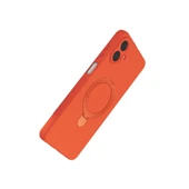 Samsung Galaxy A07 4g Regal Magsafe Standlı Kapak - Turuncu thumbnail 3