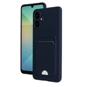 Samsung Galaxy A07 Kelvin Kartvizitli Silikon - Lacivert thumbnail 1