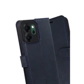 Oppo Reno 14f Trend S Plus Kapaklı Kılıf - Lacivert thumbnail 3