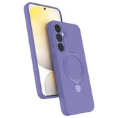 Samsung Galaxy A35 5g Regal Magsafe Standlı Kapak - Lila thumbnail 1