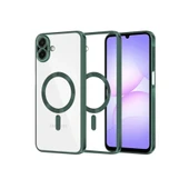 Samsung Galaxy A07 Kross Magneticsafe Kapak - Koyu Yeşil thumbnail 1