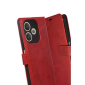 Oppo A5 Pro 4g Trend S Plus Kapaklı Kılıf - Kırmızı thumbnail 3