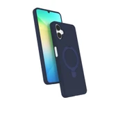 Samsung Galaxy A06 Regal Magsafe Standlı Kapak - Lacivert thumbnail 1