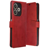 Oppo A5 Pro 4g Trend S Plus Kapaklı Kılıf - Kırmızı thumbnail 1