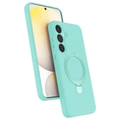 Samsung Galaxy A25 5g Regal Magsafe Standlı Kapak - Su Yeşili thumbnail 1