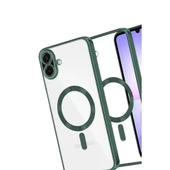 Samsung Galaxy A07 Kross Magneticsafe Kapak - Koyu Yeşil thumbnail 3