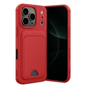 Apple İphone 17 Pro Kelvin Kartvizitli Silikon - Kırmızı thumbnail 1