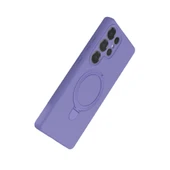 Samsung Galaxy S25 Ultra Regal Magsafe Standlı Kapak - Lila thumbnail 3