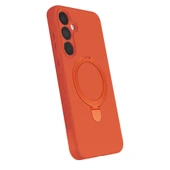 Samsung Galaxy A55 5g Regal Magsafe Standlı Kapak - Turuncu thumbnail 3