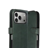 Apple İphone 17 Pro Trend S Plus Kapaklı Kılıf - Yeşil thumbnail 2