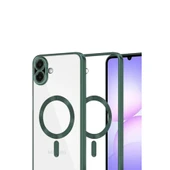 Samsung Galaxy A07 Kross Magneticsafe Kapak - Koyu Yeşil thumbnail 2