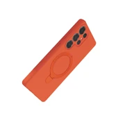 Samsung Galaxy S24 Ultra Regal Magsafe Standlı Kapak - Turuncu thumbnail 3