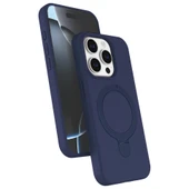 Apple İphone 15 Pro Max Regal Magsafe Standlı Kapak - Lacivert thumbnail 1