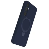 Samsung Galaxy A25 5g Regal Magsafe Standlı Kapak - Lacivert thumbnail 3