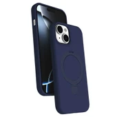 Apple İphone 14 Regal Magsafe Standlı Kapak - Lacivert thumbnail 1