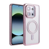 Xiaomi Redmi 15c 4g Joke Simli Magneticsafe Kılıf - Pembe thumbnail 1