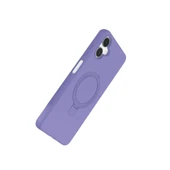 Samsung Galaxy A06 Regal Magsafe Standlı Kapak - Lila thumbnail 2