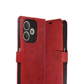 Oppo A5 Pro 4g Trend S Plus Kapaklı Kılıf - Kırmızı thumbnail 2