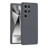 Samsung Galaxy S25 Ultra Kılıf Nano İçi Kadife Silikon - Gri thumbnail 1