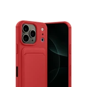 Apple İphone 17 Pro Kelvin Kartvizitli Silikon - Kırmızı thumbnail 2