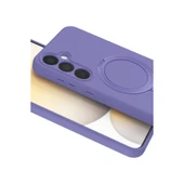 Samsung Galaxy A35 5g Regal Magsafe Standlı Kapak - Lila thumbnail 4