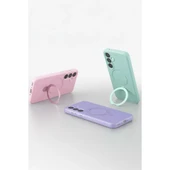 Samsung Galaxy A25 5g Regal Magsafe Standlı Kapak - Lacivert thumbnail 5