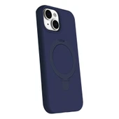 Apple İphone 14 Regal Magsafe Standlı Kapak - Lacivert thumbnail 2