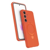 Samsung Galaxy S24 Fe Regal Magsafe Standlı Kapak - Turuncu thumbnail 1