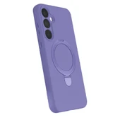 Samsung Galaxy A35 5g Regal Magsafe Standlı Kapak - Lila thumbnail 2