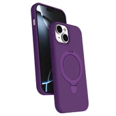 Apple İphone 14 Regal Magsafe Standlı Kapak - Derin Mor thumbnail 1