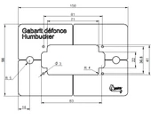 Byr Şablon humbucker (Sadece Plastik Aparattır!!!) 3D thumbnail 1