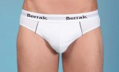 Berrak 1065 Erkek 3'lü Kalın Bel Lastikli Slip - 1