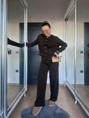 Kadın Triko Hırka Koyu Kahve thumbnail 1