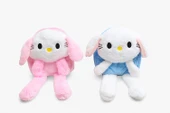 Işıklı Peluş Oynar Kulaklı My Melody ve Cinnamoroll Sırt Çantası thumbnail 1