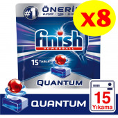 Finish Bulaşık Makinesi Deterjanı Quantum 15'li x 8 Adet - 1