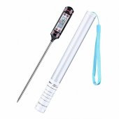 Dijital LCD Gıda Yemek Yem Mama Süt Termometresi Batırmalı Mutfak Termometresi Sıcaklık Ölçer thumbnail 3