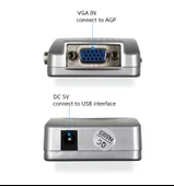 PrimeX SL-AV201 VGA TO VIDEO Çevirici, Vga To Svideo, RCA Görüntü çevirici thumbnail 6